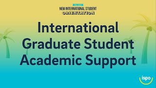 International Graduate Student Academic Support