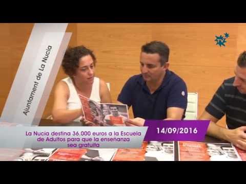La Nucía destina 36.000 euros a la Escuela de Adultos para que la enseñanza sea gratuita