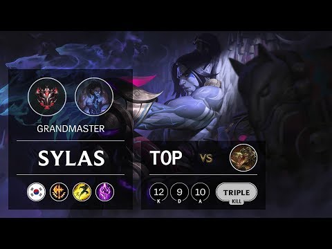 Sylas Top vs Renekton - KR Grandmaster Patch 9.15