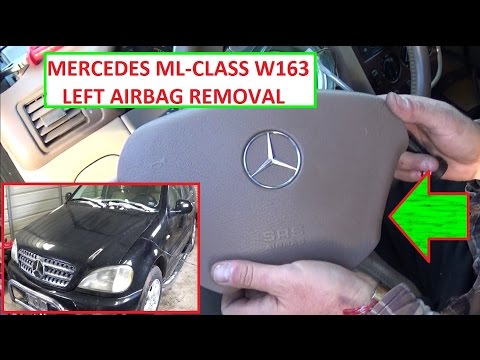 Remove and Replace Left / Steering Wheel Airbag Mercedes W163 ML230 ML320 ML270 ML350 ML400 ML430