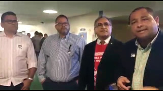 Diretores do Sindpol/PA, no corpo a corpo junto aos deputados em Brasília