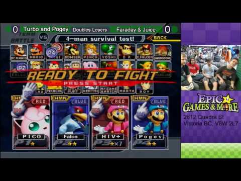 EGM JULY SSBM - Turbo & Pogey vs Faraday & Juice