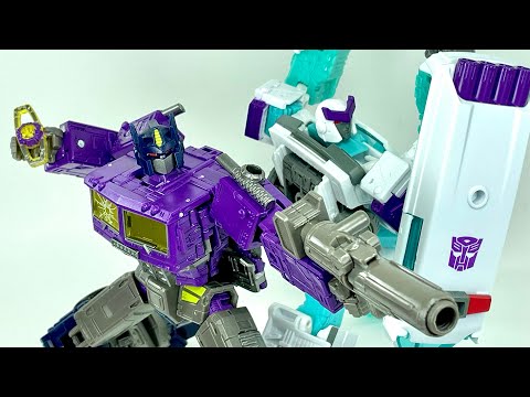 Transformers SHATTERED GLASS Optimus Prime & Ratchet Chefatron Review