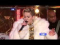 HD Miley Cyrus new year 2014 Wrecking Ball and ...