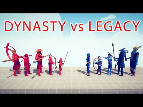 DYNASTY TEAM vs LEGACY TEAM - Totally Accurate Battle Simulator TABS