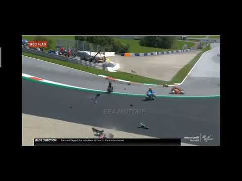 Valentino Rossi Narrow escape accident from all camera angles