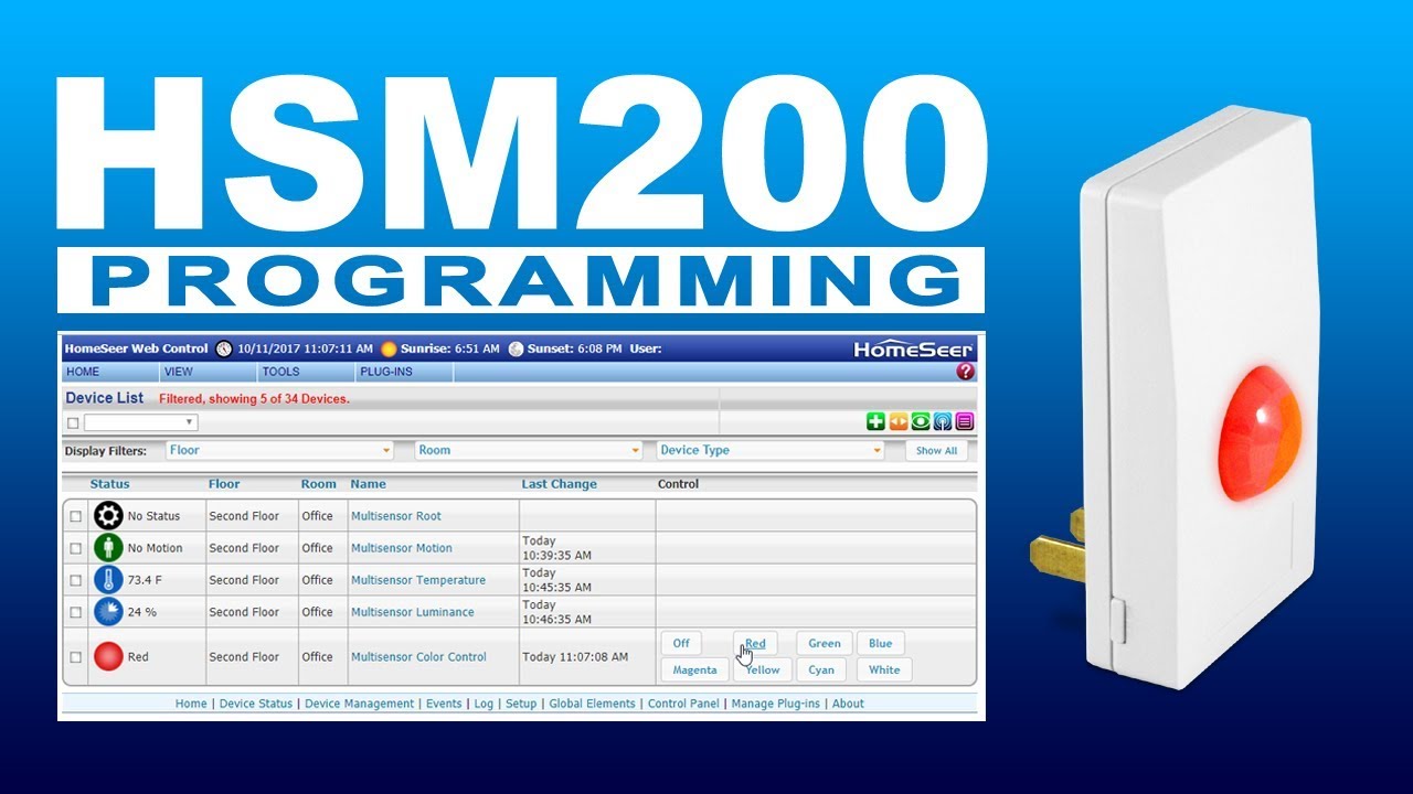 (HS3) HSM200 Multi-sensor Color Control Programming