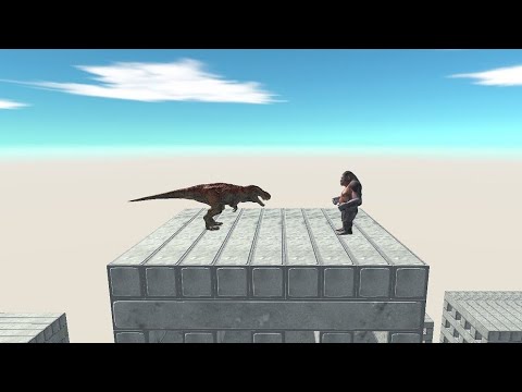 1 vs 1 Tournament on Wobbly Building  - Animal Revolt Battle Simulator