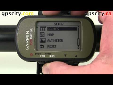 Setup the Routes Preferences in the Garmin Foretrex 401