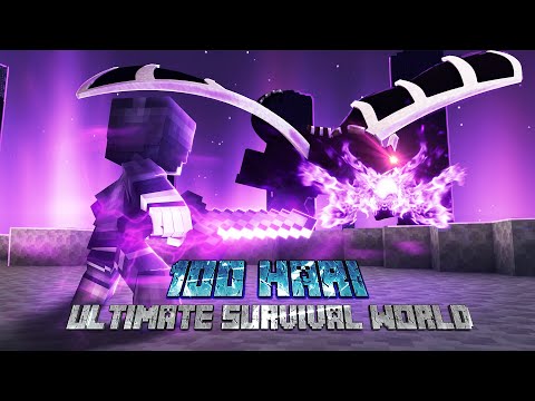 100 Hari Minecraft Ultimate Survival World: Defeat the Ender Dragon