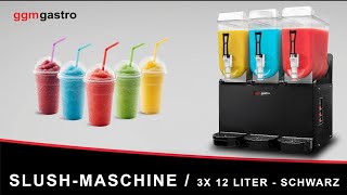 Machine à granita Professionnelle - 12L - 490W - Noir