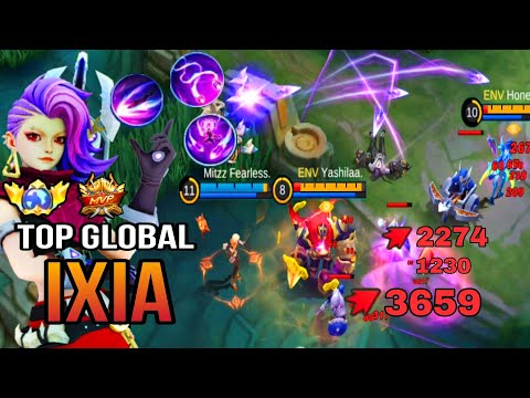IXIA NEW HERO BEST BUILD 2023 | TOP GLOBAL IXIA GAMEPLAY | MOBILE LEGENDS