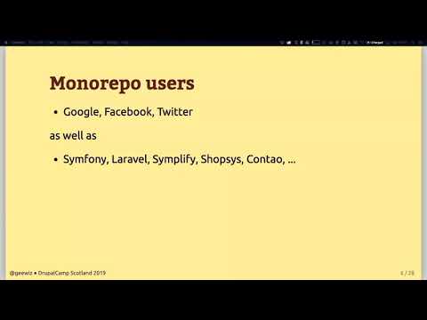 Mono-repo vs Multi-repo which approach is superior? - DrupalCamp Scotland 2019