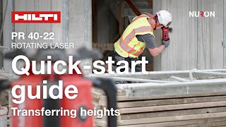 Nivela cu laser rotativ pentru panta unica Hilti PR 40-22