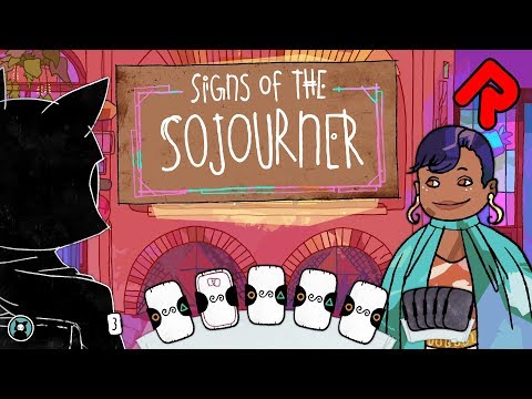 Signs of the Sojourner gameplay: Deckbuilding Conversation Game! (PC full version)