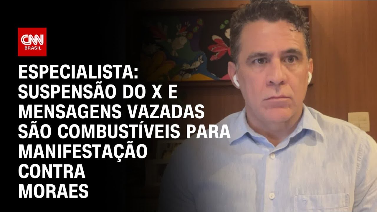 Especialista: Suspensão do X e mensagens vazadas são combustíveis para manifestação contra Moraes|WW