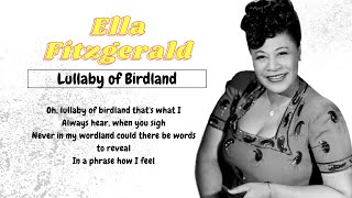 Ella Fitzgerald - Lullaby Of Birdland Lyrics (HD)