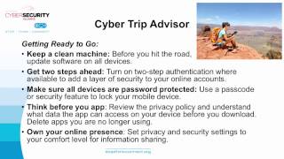 NCSA's Cyber Trip Advisor