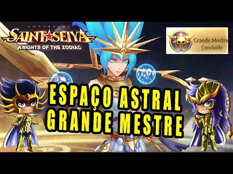 PASSANDO ESPAÇO ASTRAL GRANDE MESTRE - SAINT SEIYA AWAKENING