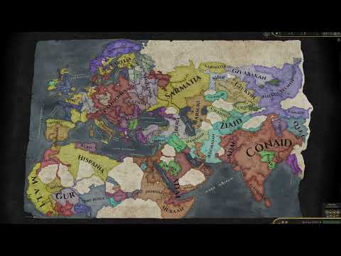 2000+ Years In A Minute! 395-2694 in CK3 | Crusader Kings 3 Timelapse | The Fallen Eagle Mod #shorts
