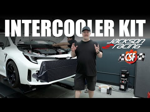 CSF 2023+ Toyota GR Corolla High Performance Stepped Core Intercooler System - Black