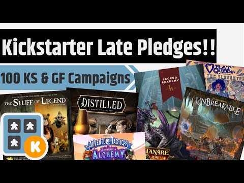 All The Late Pledges! Kickstarter & Gamefound Board Games - January 2022