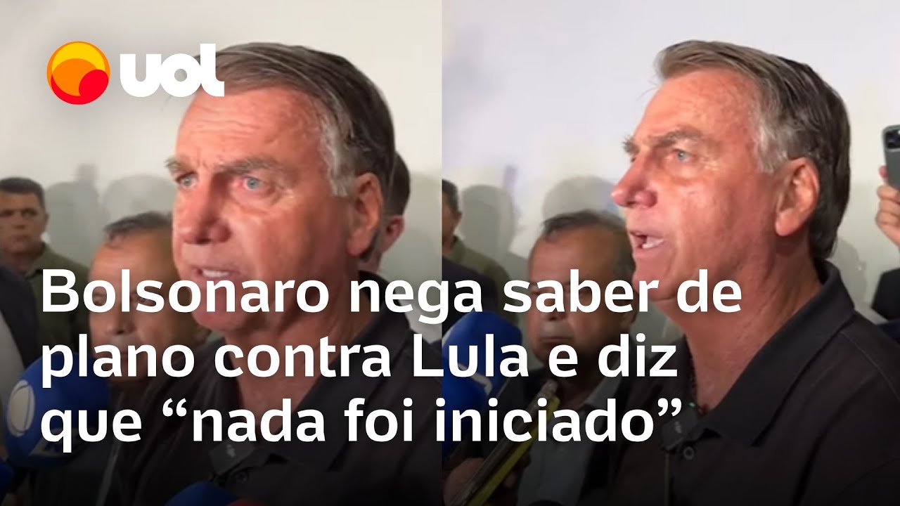 Bolsonaro diz que plano contra Lula e Moraes não cola e que não se pune opinião: 'Nada foi iniciado'