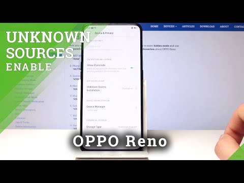How to Allow Unknown Sources in Oppo Reno – Enable App Installation