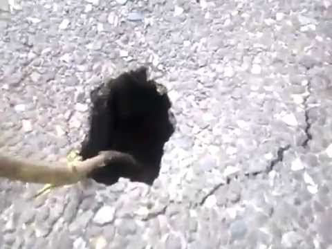 Jaskinia na osiedlu Dziekana w Czeladzi [TV.Czeladz.org]