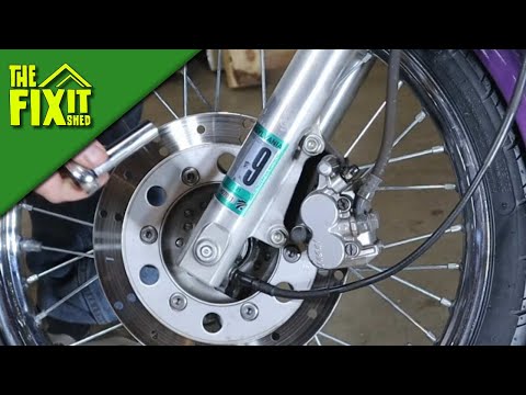 Replacing Front Brake Pads On The 2004 Honda Rebel CMX250C | The Fixit Shed