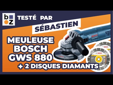 Meuleuse 125 mm 880W GWS 880 + 2 disques diamants - 060139600B BOSCH