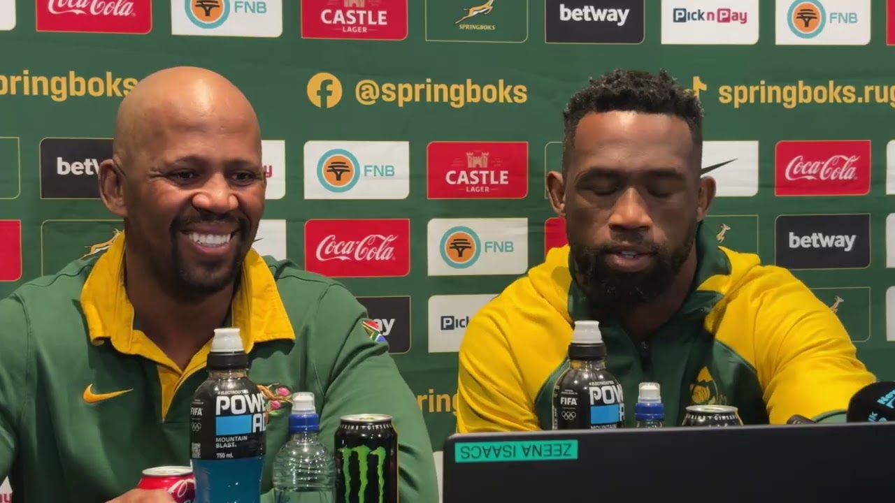 Springbok media conference with Mzwandile Stick and Siya Kolisi