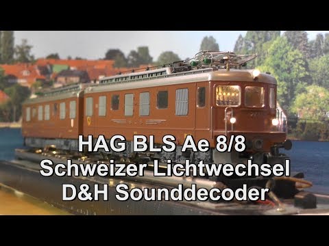 BLS Ae 8/8 273 mit Schweizer Lichtwechsel und D&H Sounddecoder