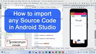 How to import Source Code in Android Studio | Android Studio Tutorial