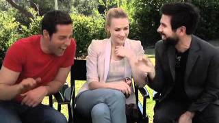 Timothy Dalton Makes an Impression on the Chuck Cast (NBCU Summer Press Day) video