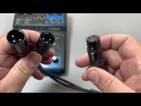 XLR Splitter Cable, 3 Pin XLR Female to Dual XLR Male Patch Y Cable Balanced