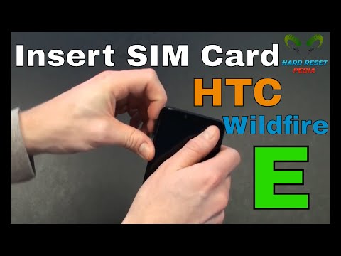 HTC Wildfire E Insert The SIM Card