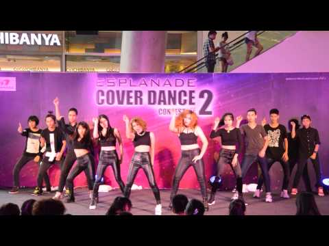 4Tiny cover 4minuter - Huh+ Cut It Out + Crazy @ Esplande Stage 2 (audition) 150614