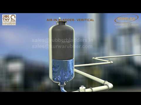 SURGE TANK BLADDER - AIR IN BLADDER - VERTICAL | KURWA RUBBER