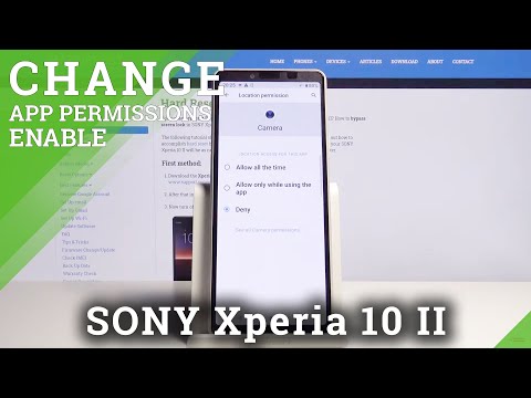 How to Manage App Permissions in SONY Xperia 10 II – Check App Permissions