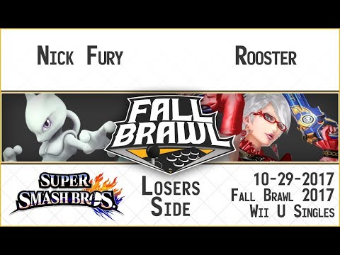 Fall Brawl 2017: Nick Fury (Mewtwo) vs. Rooster (Bayonetta) - SSB4 Singles Losers Top 16