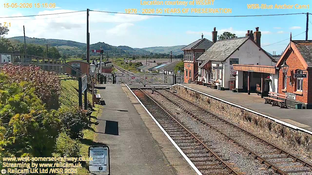 Live webcam view of Blue Anchor Station Live Cam