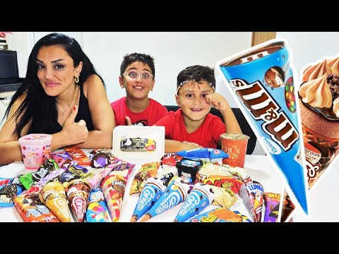 EFE İLE DEV DONDURMA CHALLENGE !! EMİR İLE KAVGA ETTİLER.