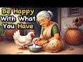 How To Be Happy With What You Have A Motivational Moral Story About Simplicity Sharing