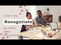 Can You Renegotiate An Offer After You Accept It? |  JobSearchTV.com