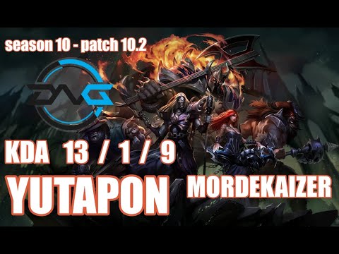 【韓国サーバー/チャレンジャー】DFM YUTAPON モルデカイザー(Mordekaizer) VS セナ(Senna) BOT - Patch10.2 JP Ranked【LOL】