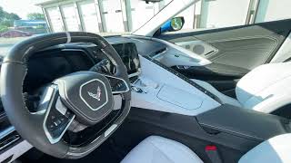 Single-Owner 250-Mile 2024 Chevrolet Corvette Convertible Z06/Z07/3LZ Interior Viewing