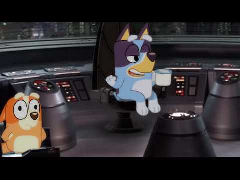 Bluey and Bingo vs. Mace Windu
