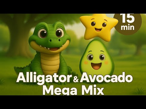 15 Minutes of Fun Kids Songs 🎵 See You Later Alligator, Avocado & More!
