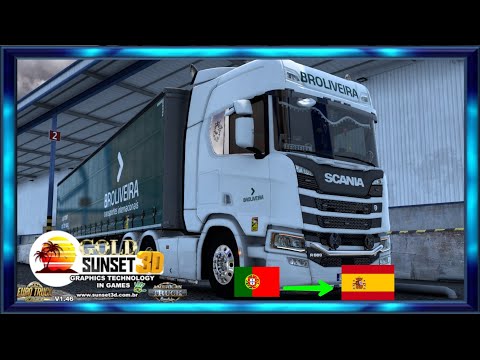 Saindo de Portugal para Espanha empresa broliveira #ets2 #camioneiros #eurotrucksimulator2 #jfgamer
